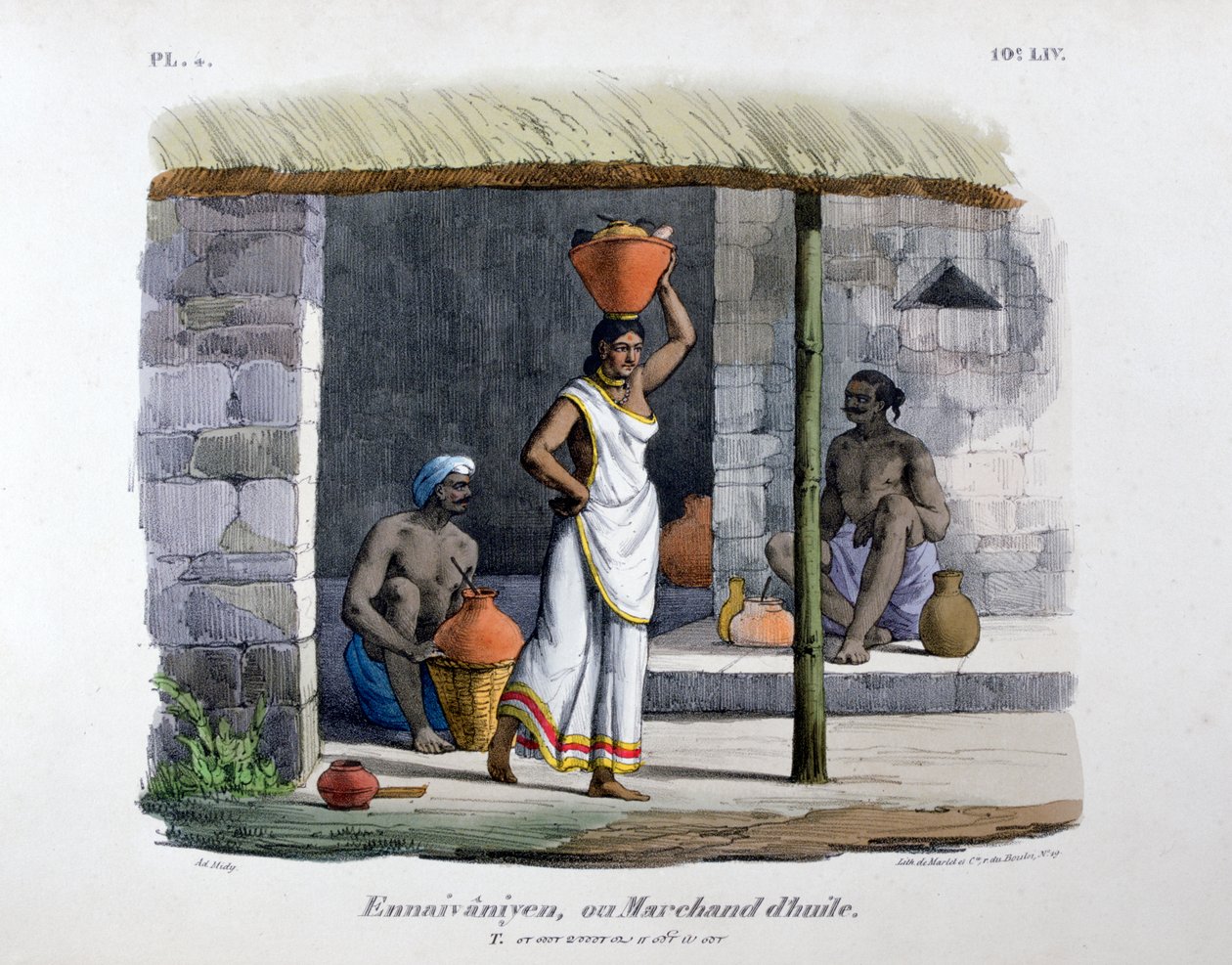 Oljehandlare, 1828 av Marlet et Cie