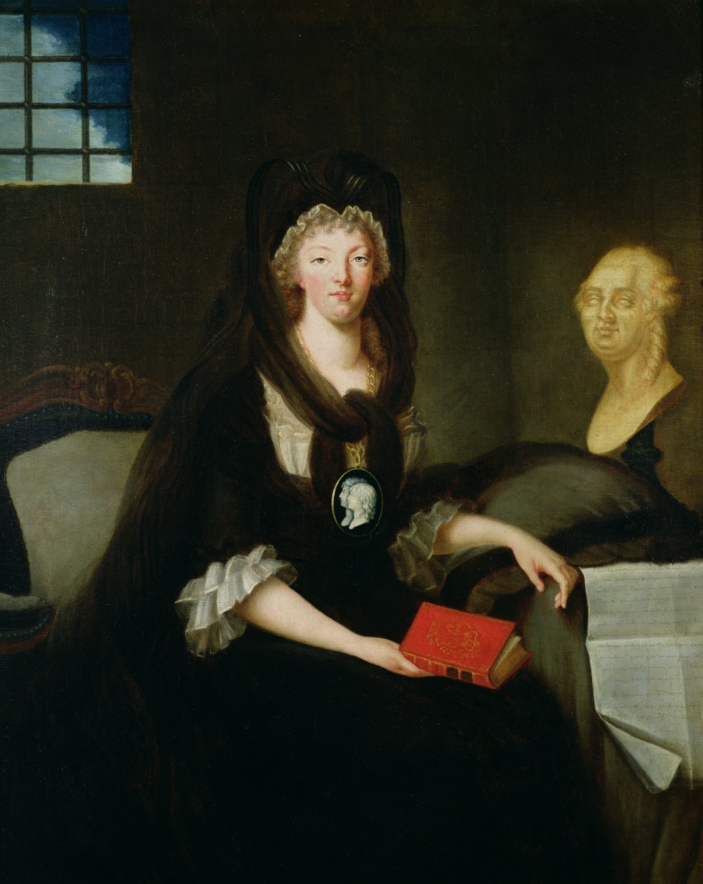 Marie-Antoinette (1755-93) på Conciergeriet av Marquise de Brehan