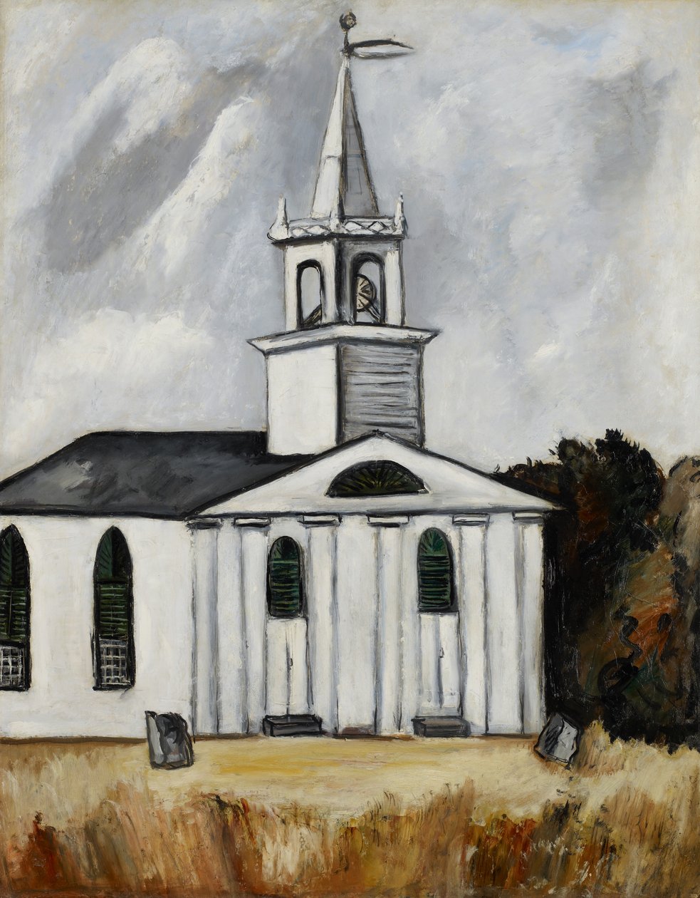 Kyrka vid Head Tide #2 av Marsden Hartley