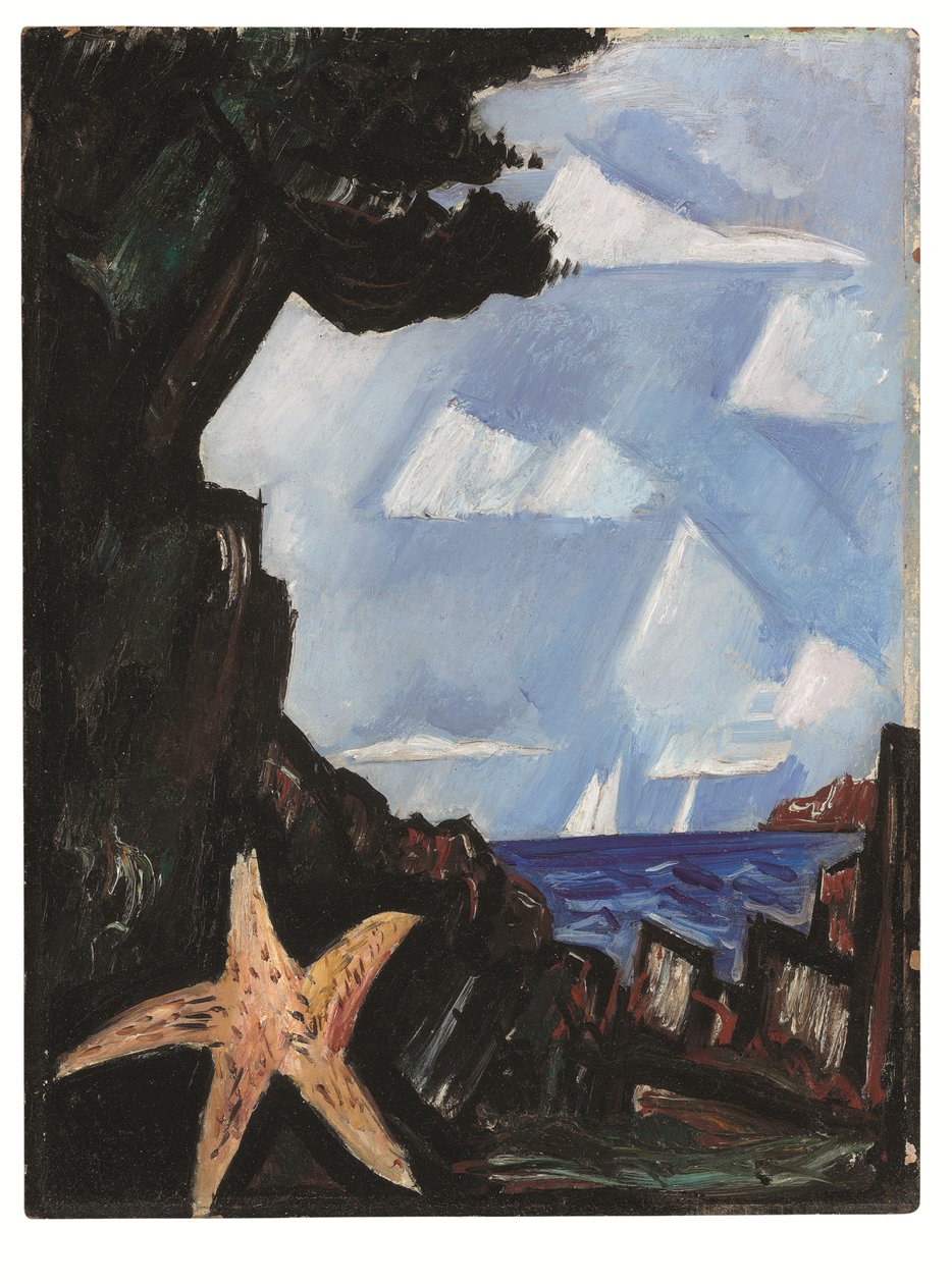 Havsutsikt - Sjöstjärna, New England av Marsden Hartley