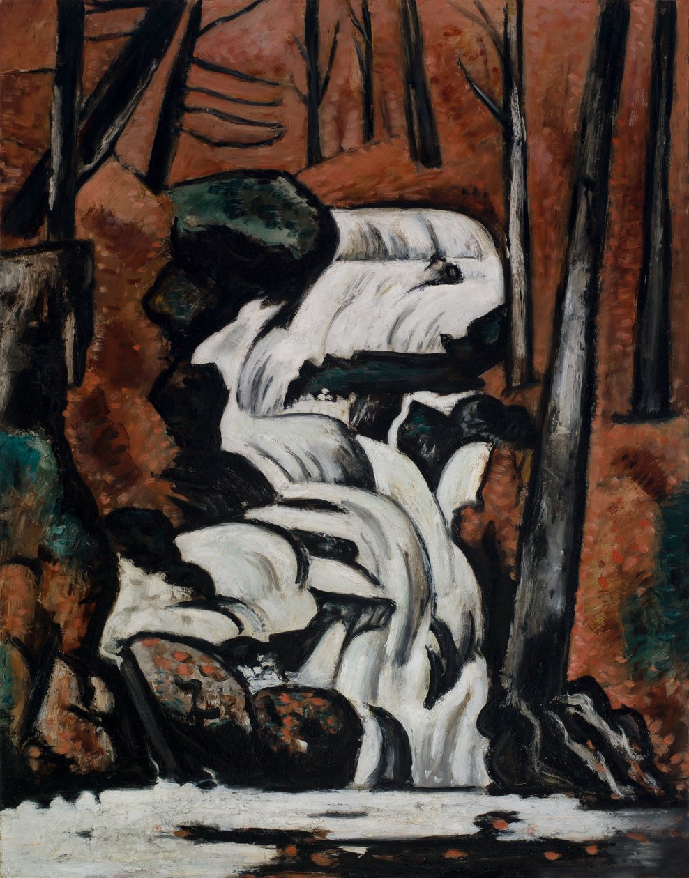 Smelt Brook Falls av Marsden Hartley