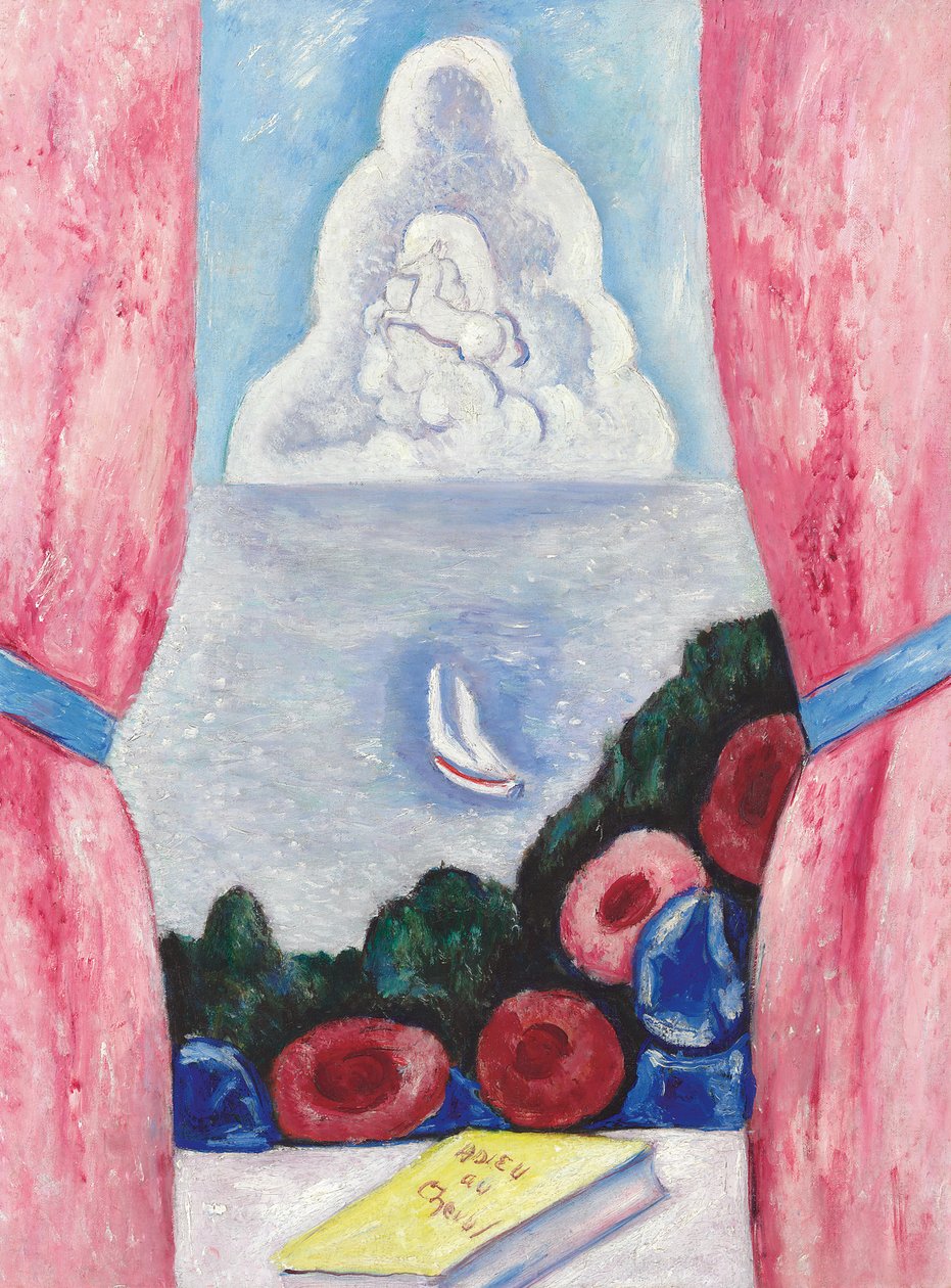 Utsikt från ett fönster (olja på duk) av Marsden Hartley