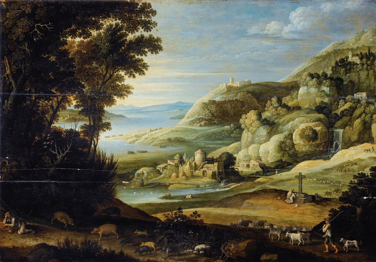 Ideallandschaft av Marten Ryckaert