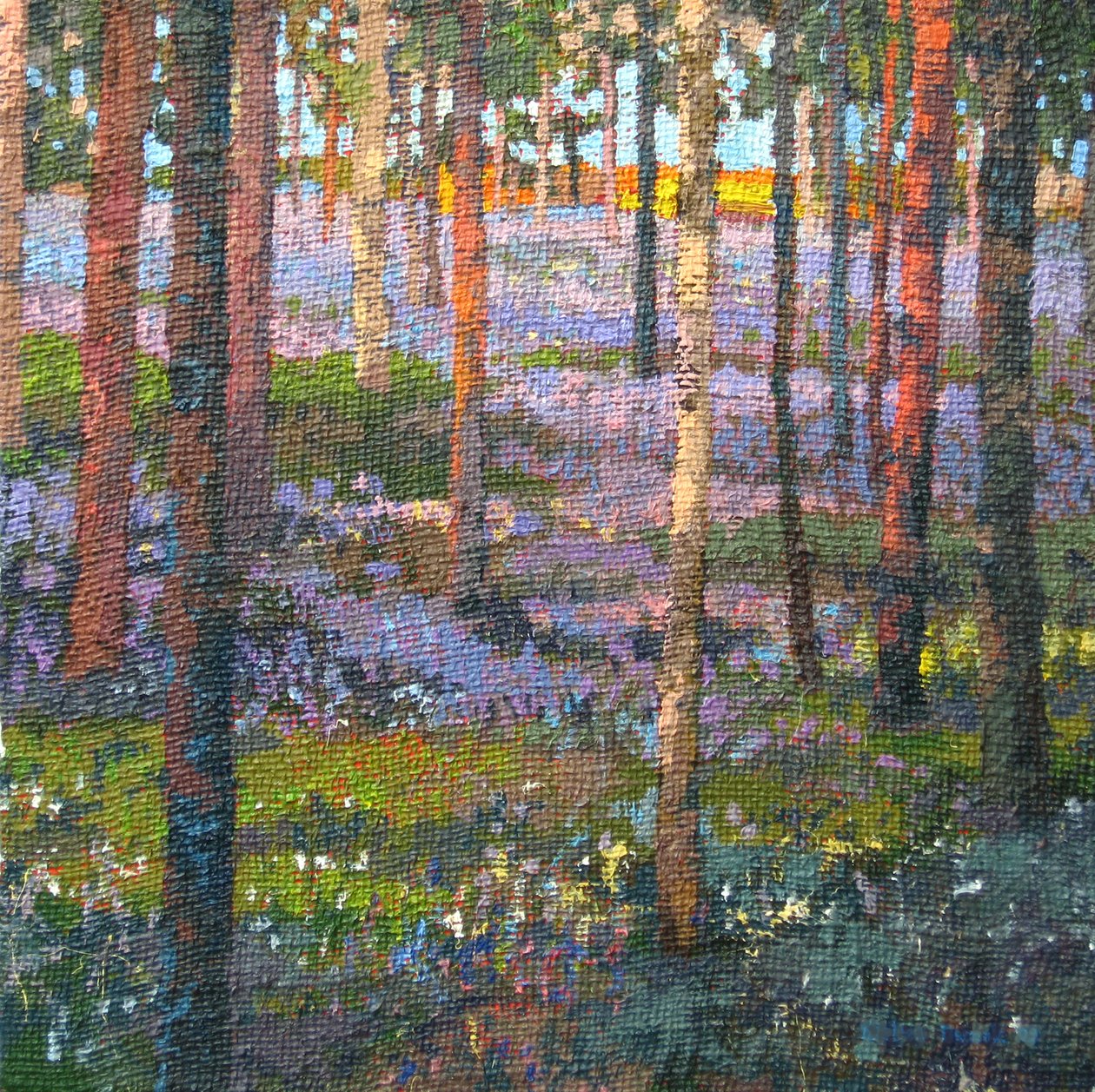 Late Bluebell Wood, 2014 av Martin Decent