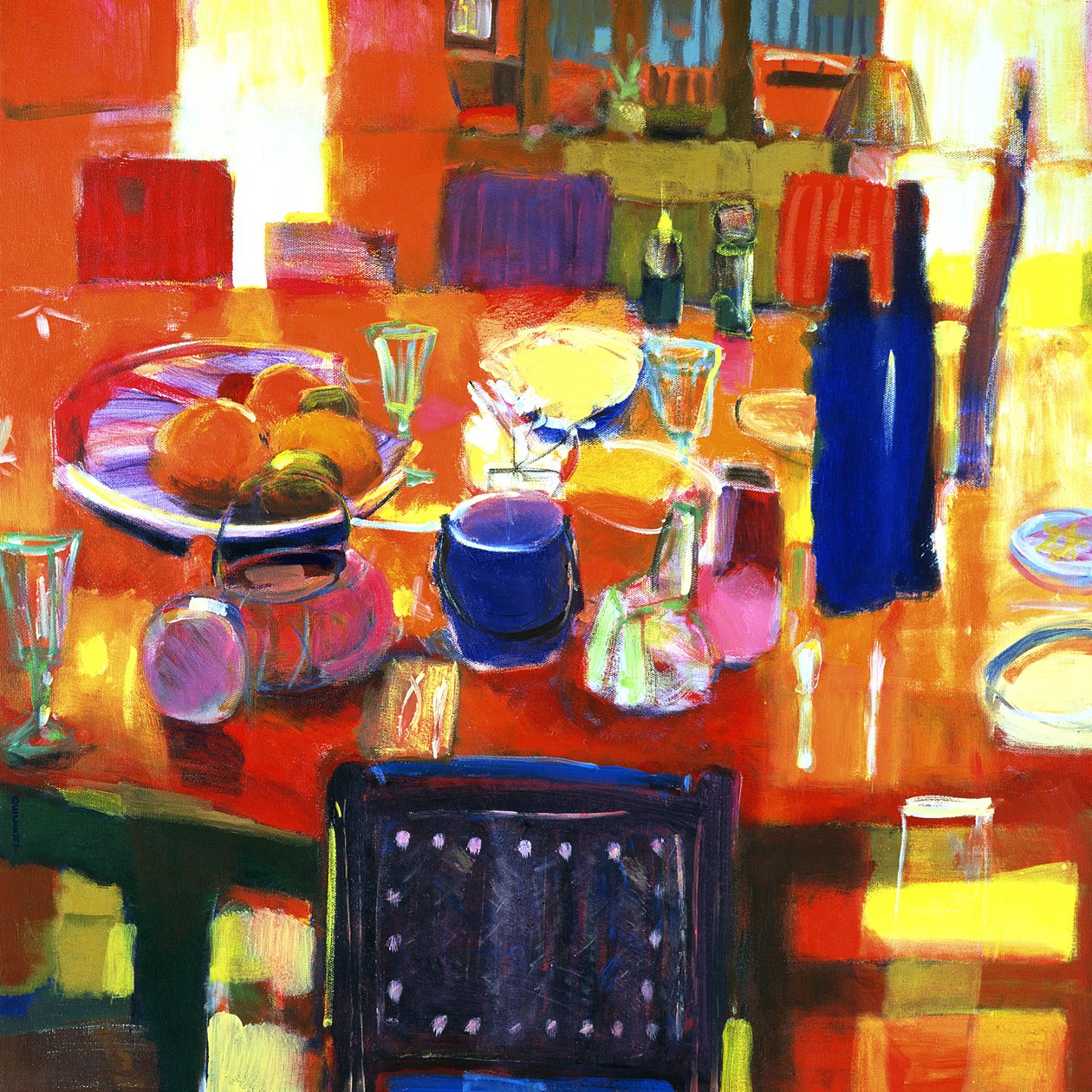 Something Simple, 2000 (akryl på duk) av Martin Decent
