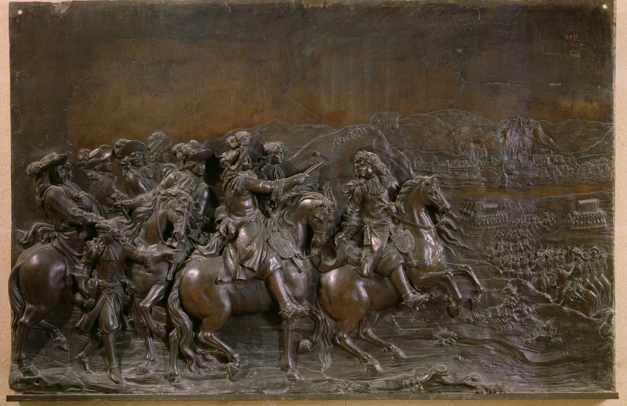 Erövringen av Franche-Comte 1674, ca 1686 (brons) av Martin Desjardins