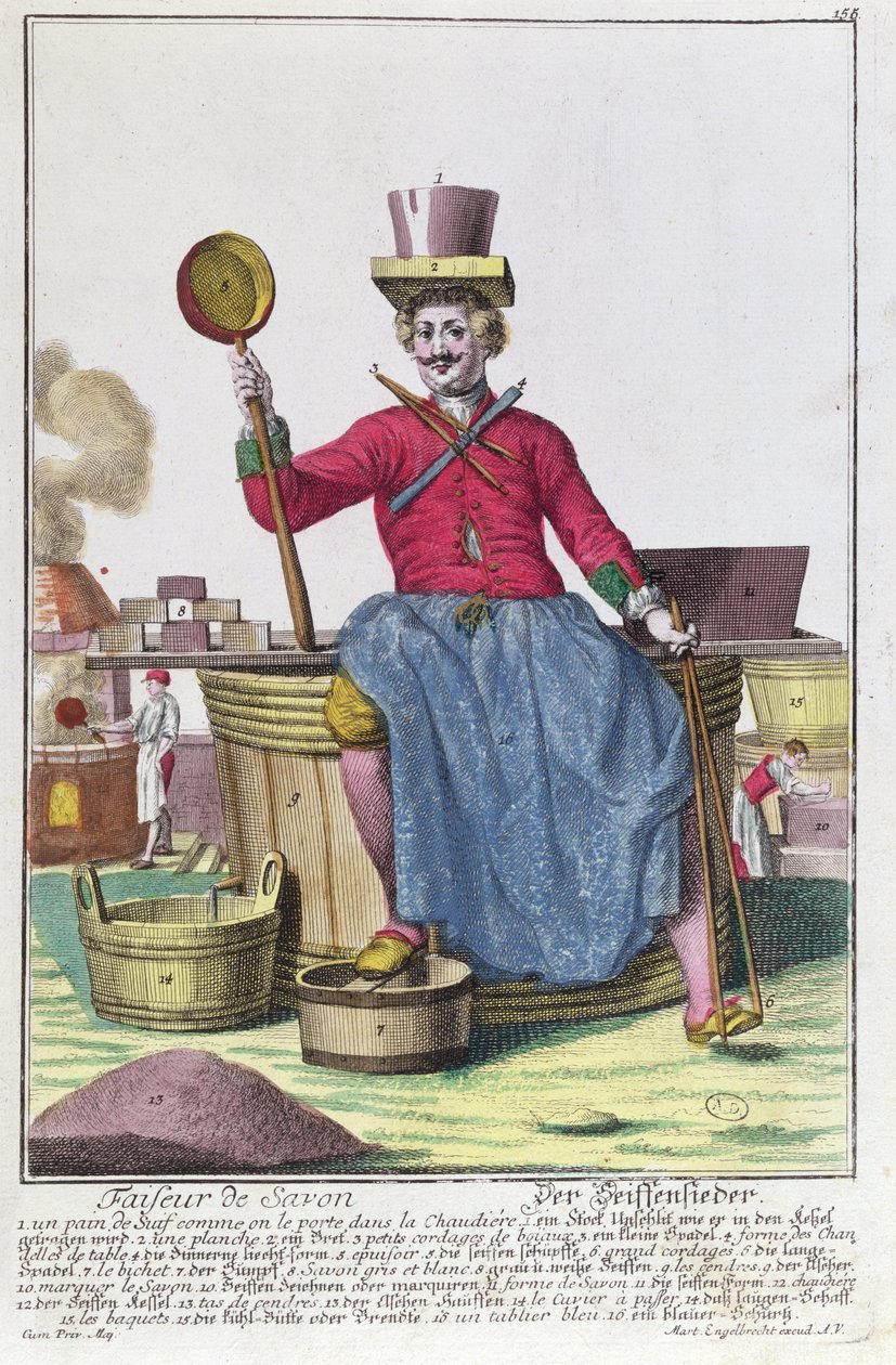 Tvålmakaren, ca 1735 (se även 170136) av Martin Engelbrecht