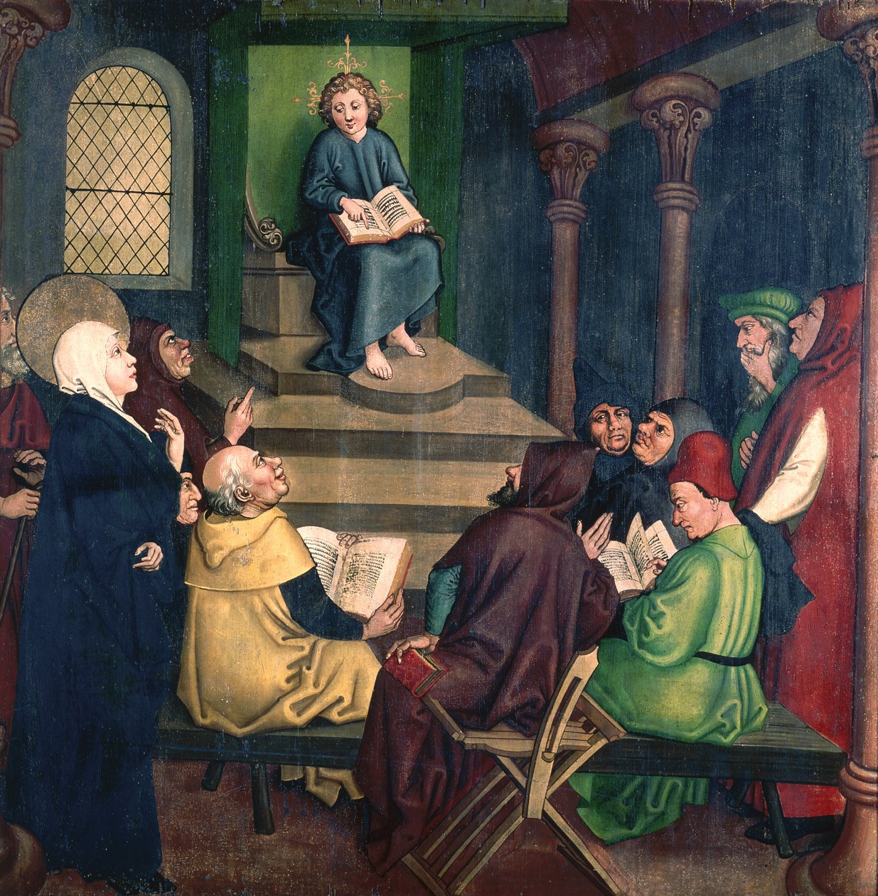 Iesu ma Fomai, mai le Fatafaitaulaga a Dominicans, c.1470-80 swed av Martin Schongauer