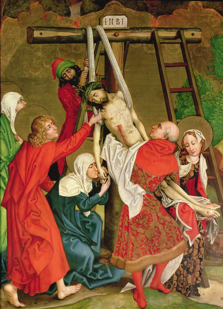Depositionen, från dominikanernas altartavla, c.1470-80 av Martin Schongauer