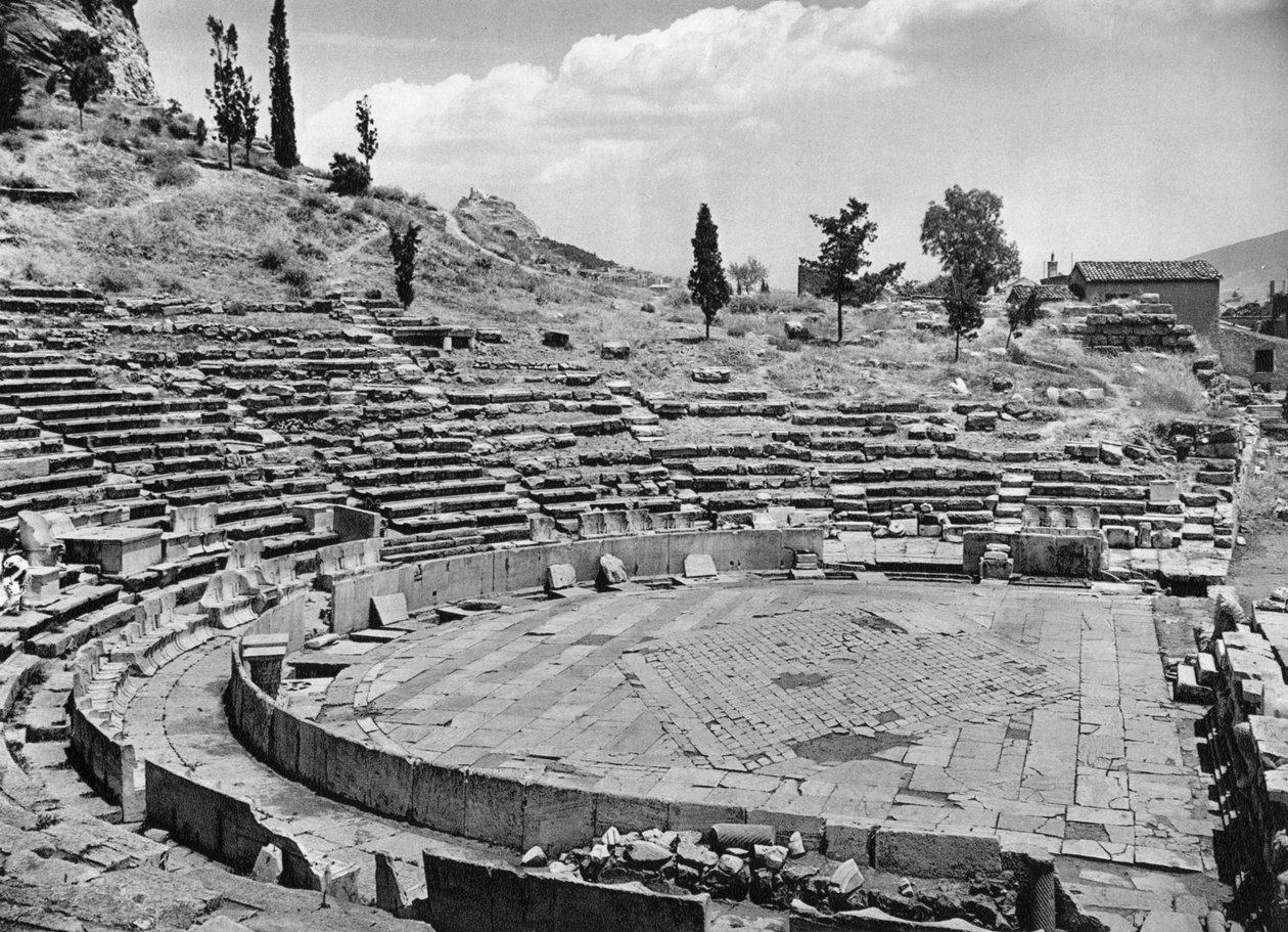 Dionysos teater, Aten, 1937 av Martin Hurlimann