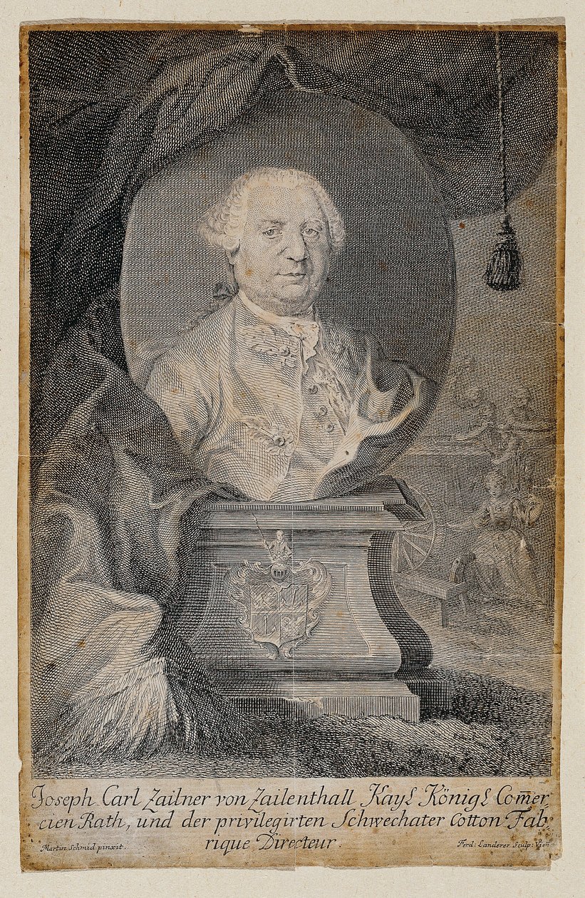 Joseph Carl Zaillner von Zaillenthal av Martin Johann Schmidt