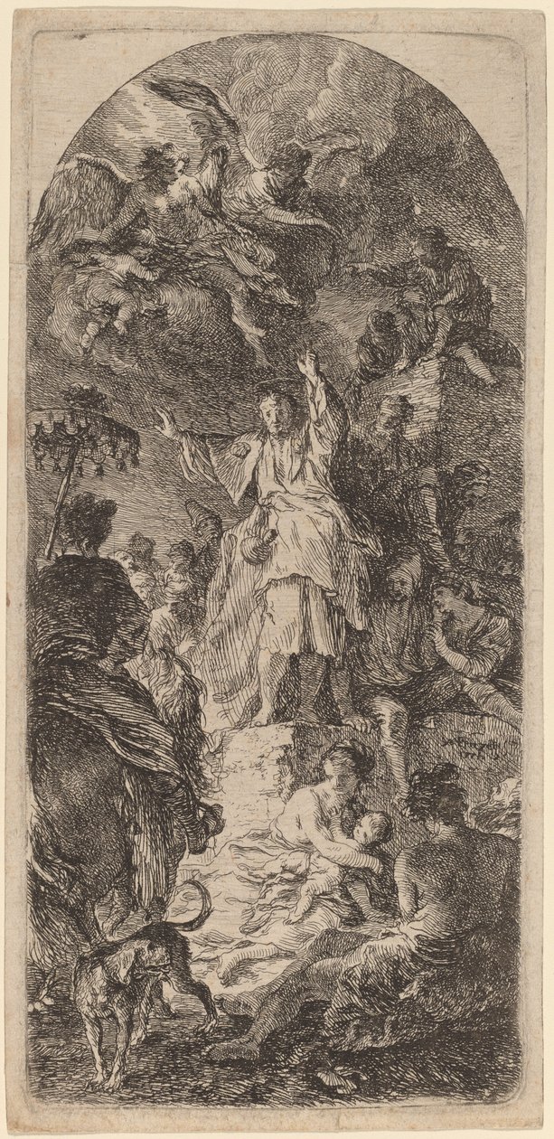 Saint James Major predikar av Martin Johann Schmidt