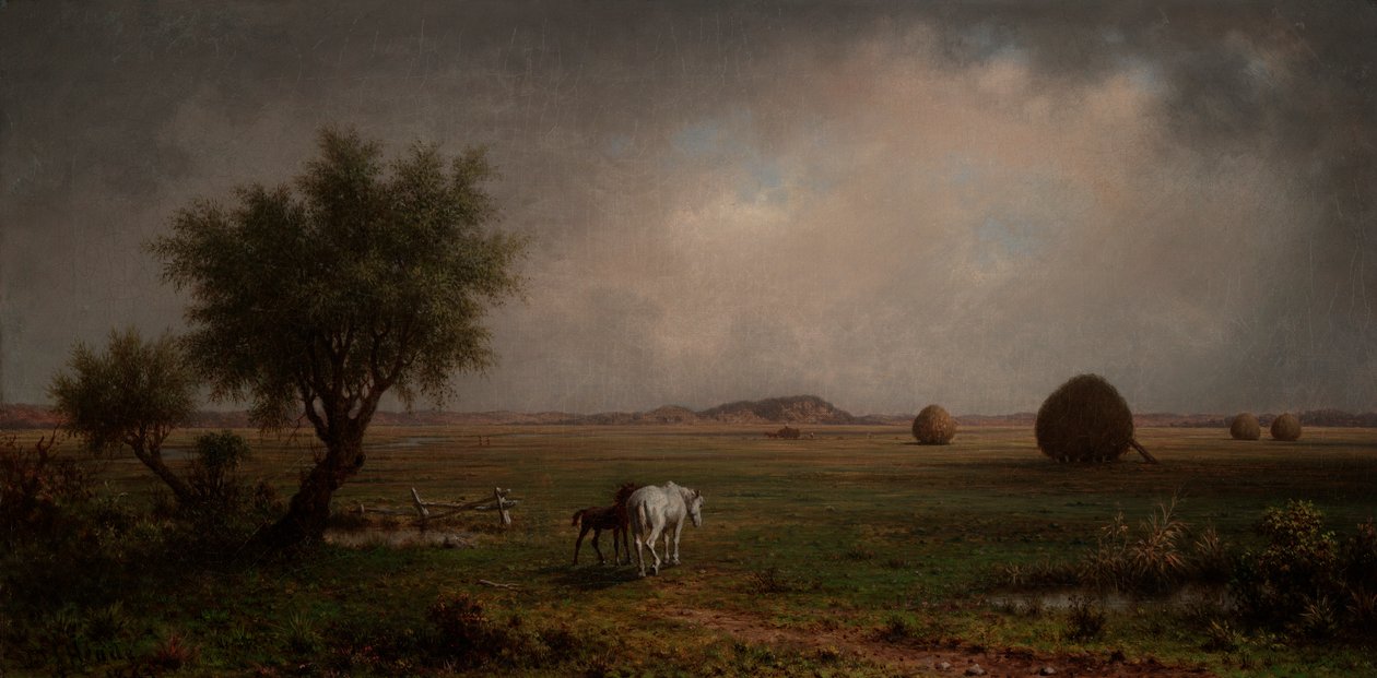Sto och Colt i ett träsk av Martin Johnson Heade