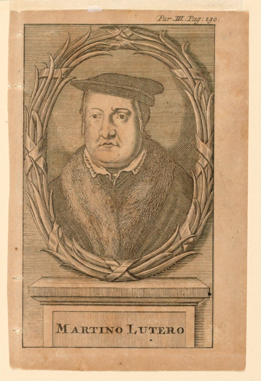 Porträtt av Martin Luther (1483-1546) av Martin Luther