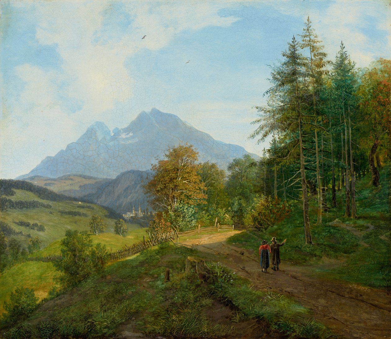 Landskap nära Berchtesgaden av Martin Martin