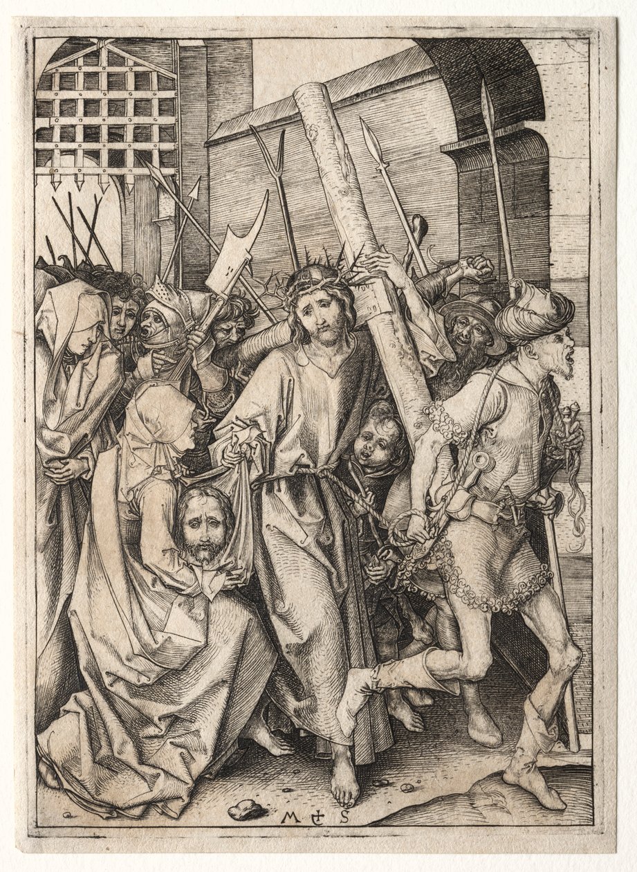 Kristus som bär korset. av Martin Schongauer