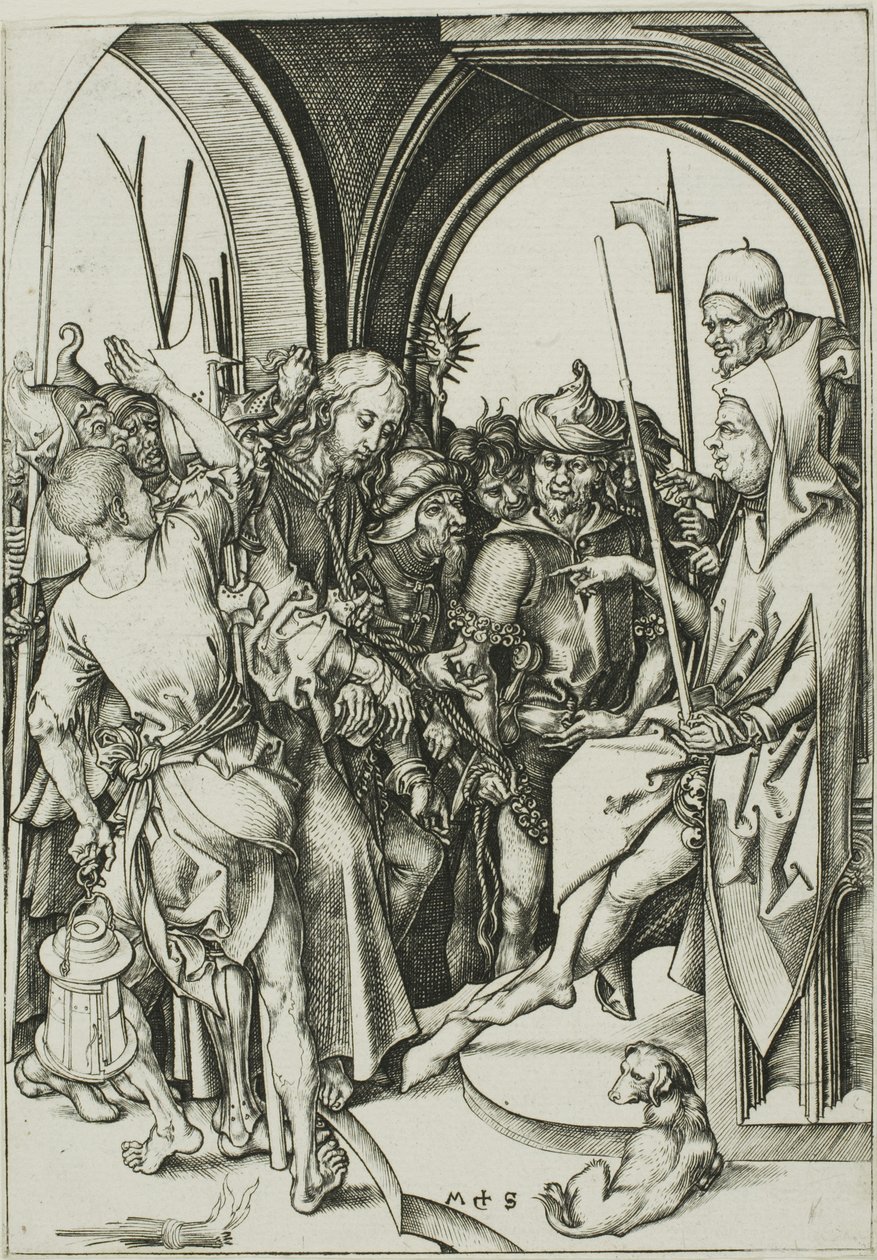 Kristus före Annas av Martin Schongauer