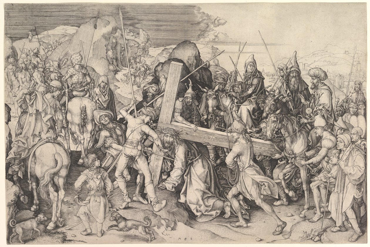 Kristus som bär korset, ca. 1475-80. av Martin Schongauer