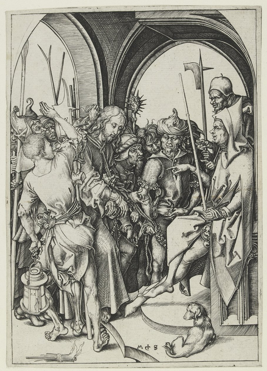 Kristus före Annas av Martin Schongauer