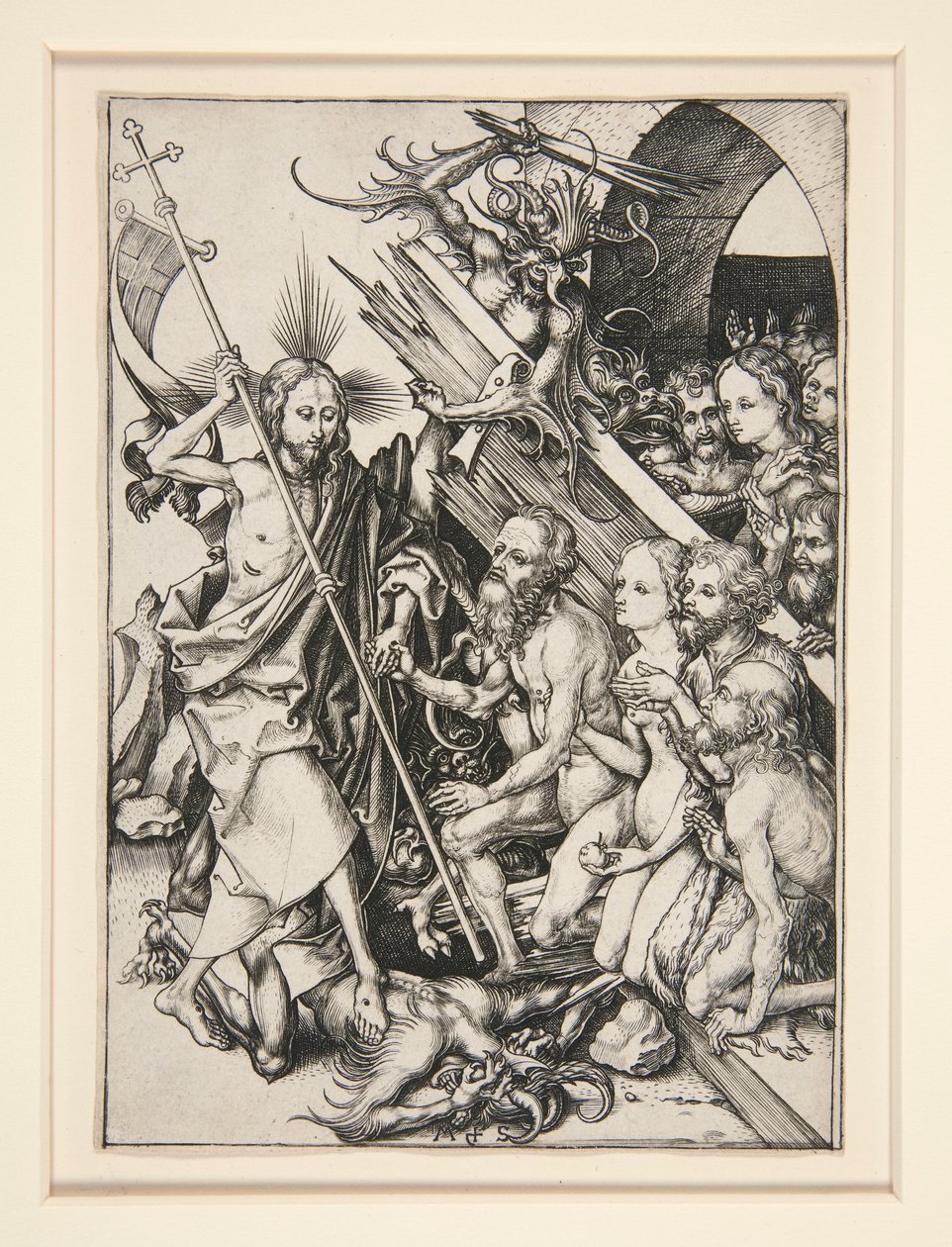Kristus i Limbo av Martin Schongauer
