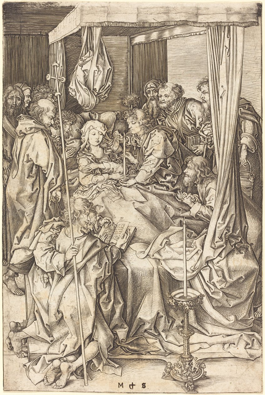 Jungfruns död av Martin Schongauer