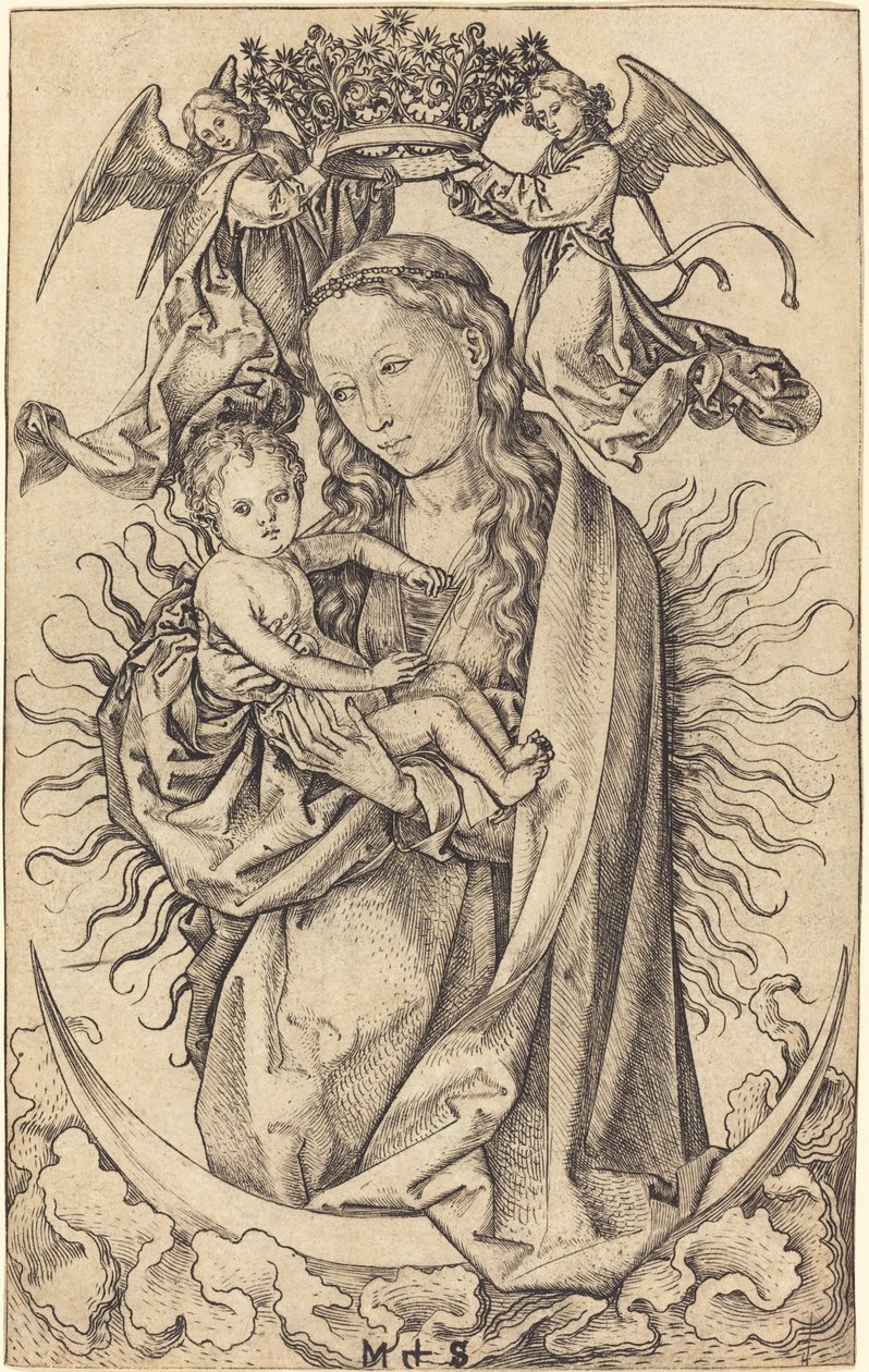 Madonna på halvmånen av Martin Schongauer