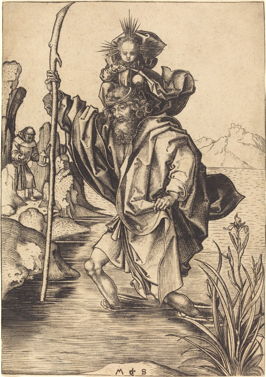 Sankt Christopher av Martin Schongauer