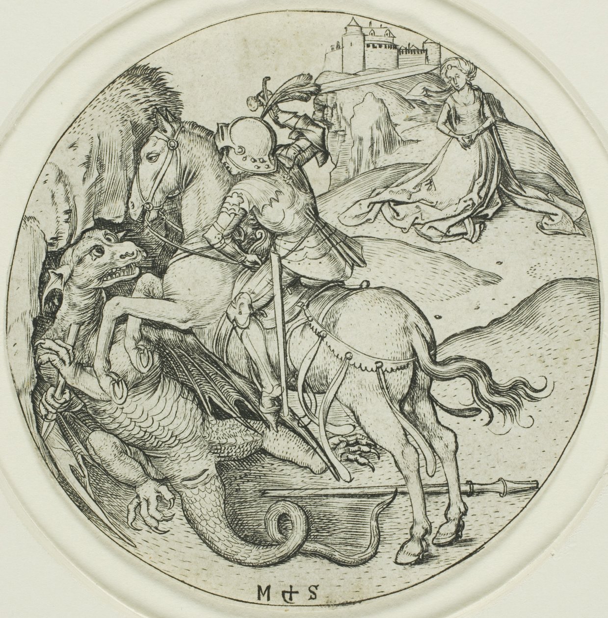 Saint George av Martin Schongauer