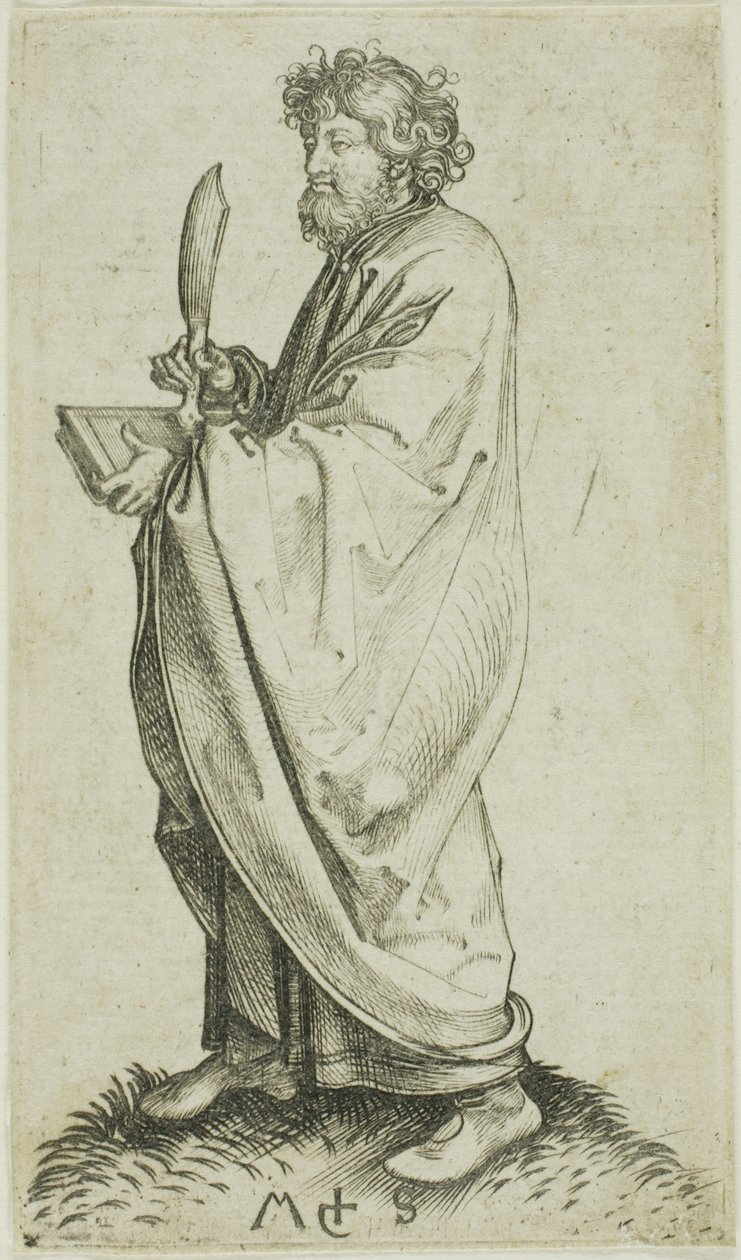 St Bartholomeus, från Apostlarna av Martin Schongauer