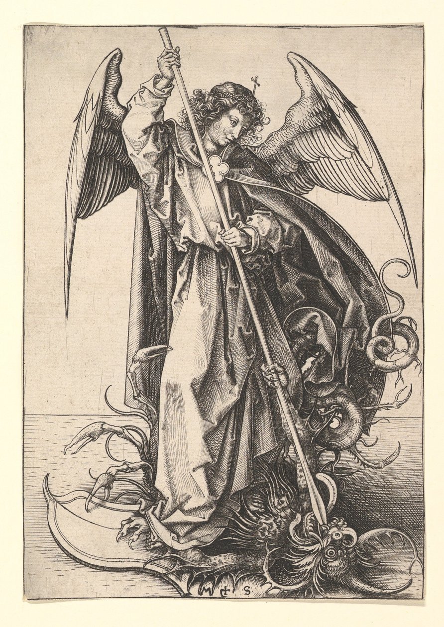 St. Michael, ca. 1435-1491. av Martin Schongauer