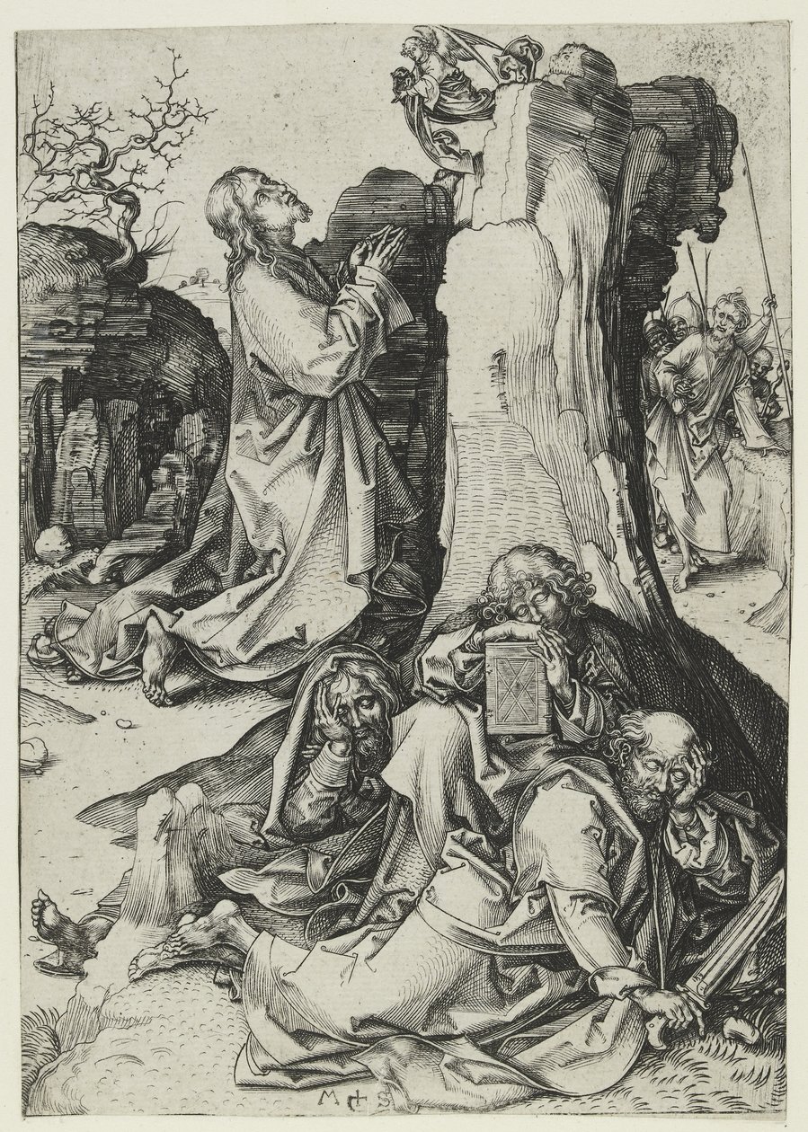 Agony in the Garden (gravyr) av Martin Schongauer