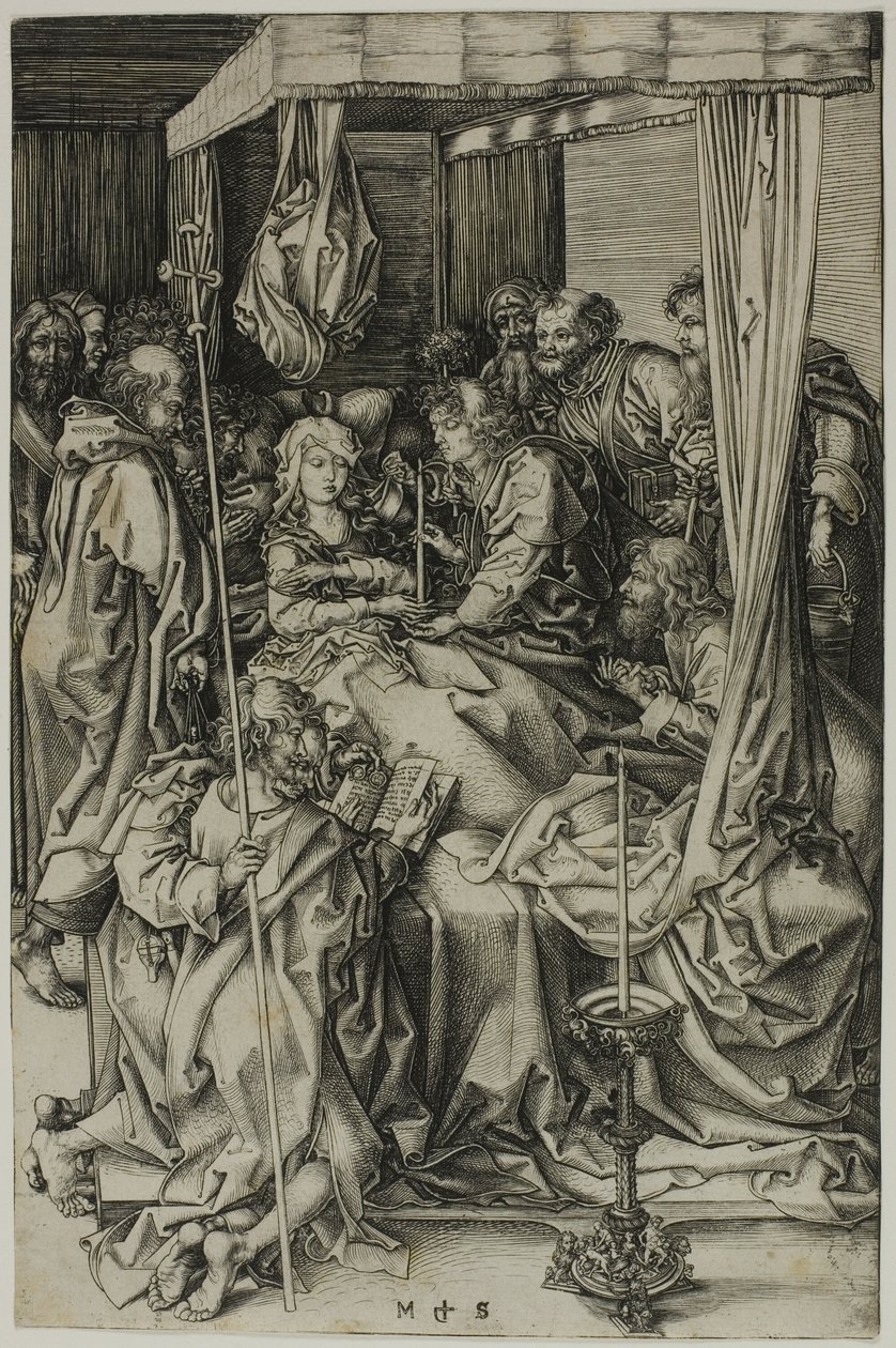 Jungfruns död av Martin Schongauer