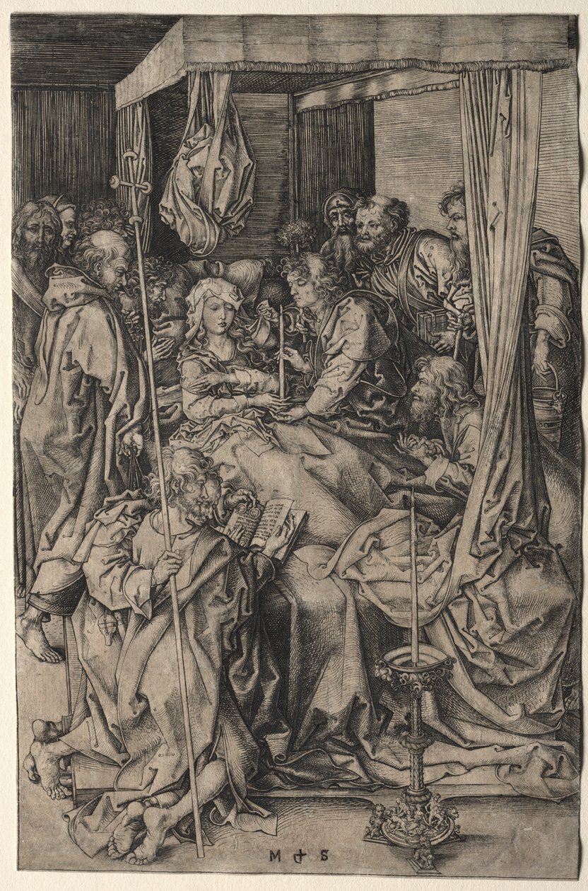 Jungfruns död av Martin Schongauer