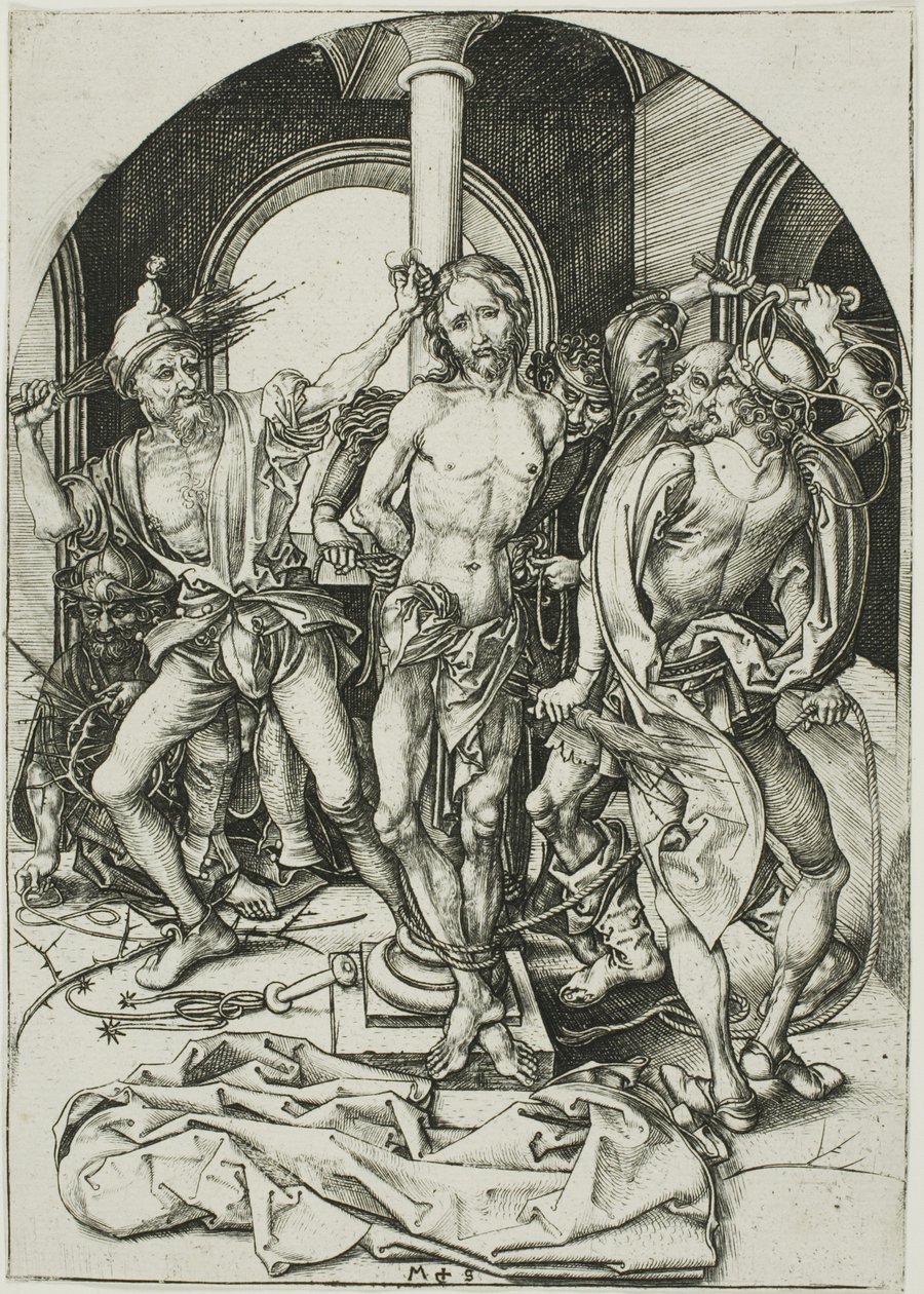 The Flagellation, från The Passion av Martin Schongauer