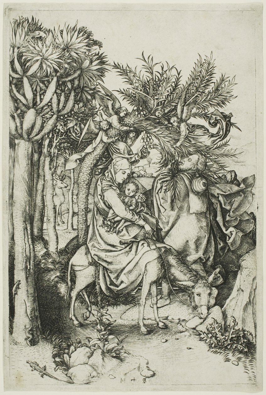 Flygningen till Egypten av Martin Schongauer