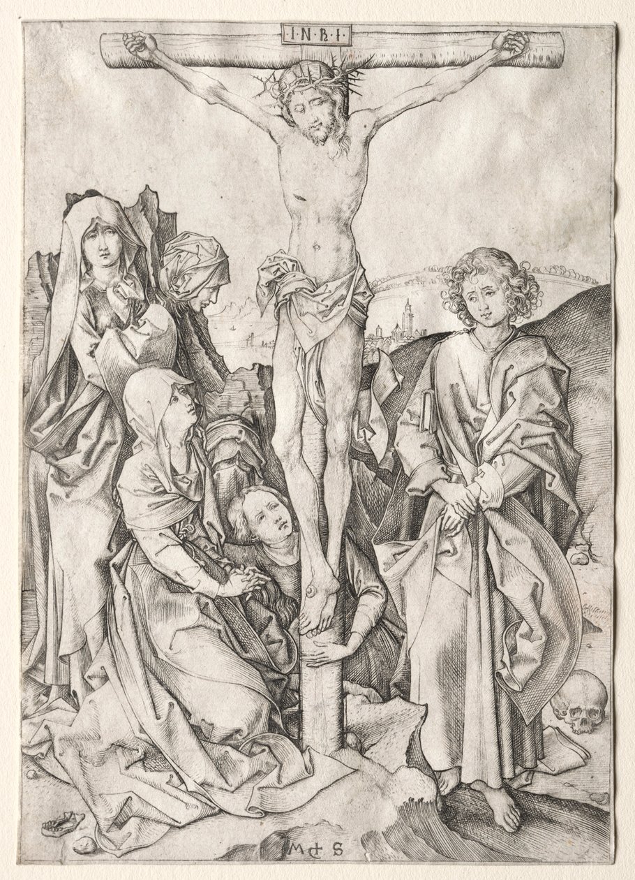 Passionen: Kristus på korset. av Martin Schongauer