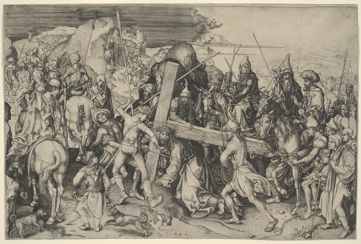 Vägen till Golgata av Martin Schongauer
