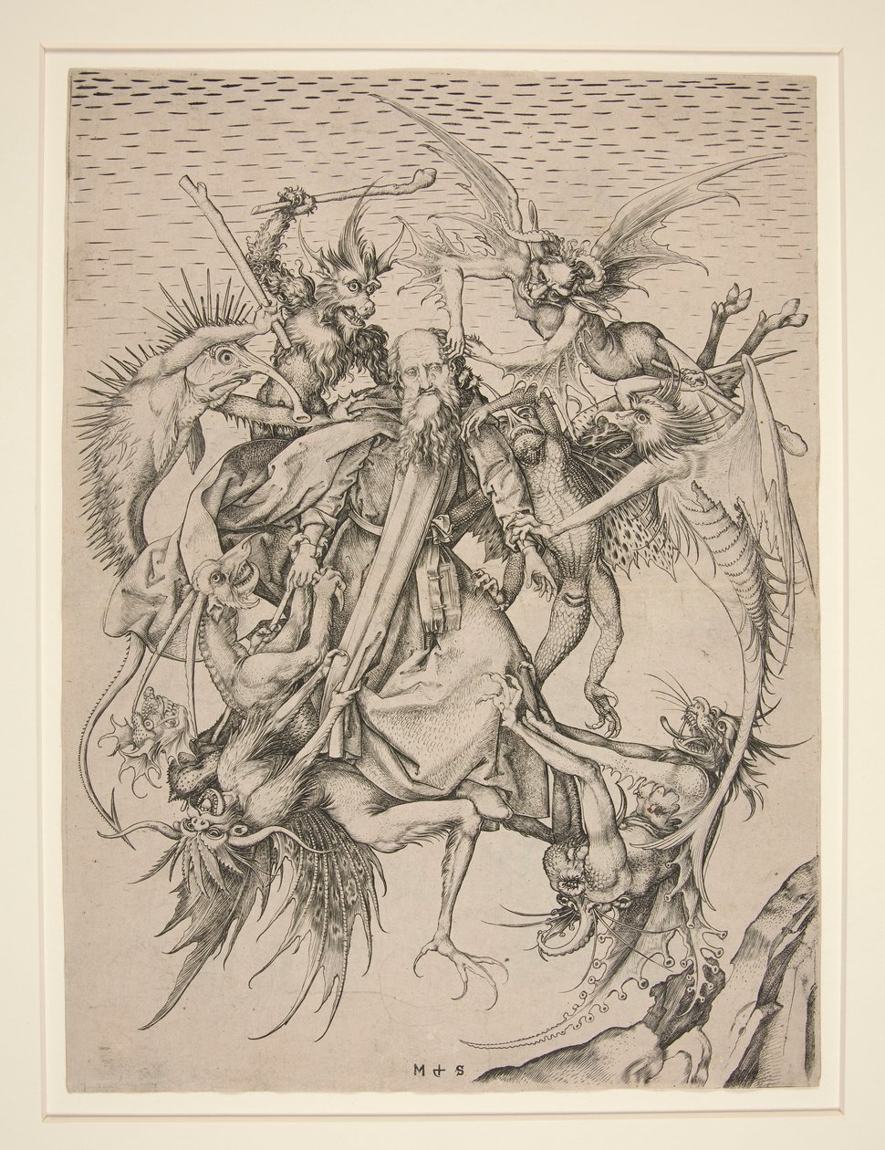 Sankt Antonius vedermödor av Martin Schongauer