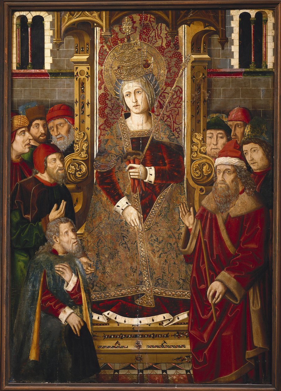 Sankta Helena av Martin & Ximenez Miguel (fl.1466 1505) Bernat