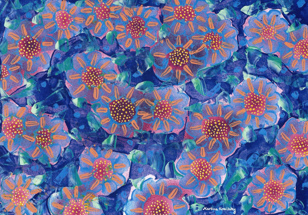 Blommor i mormors trädgård av Martina Konitzky