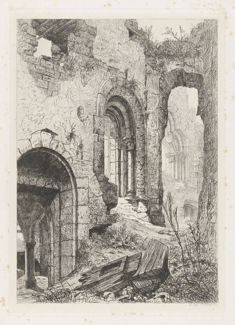 Vianden slott av Martinus Antonius Kuytenbrouwer jr.