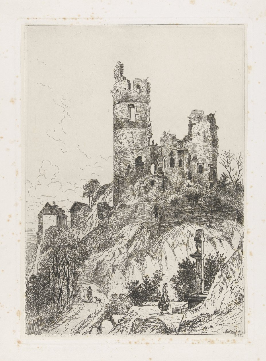 Tornet på slottet Falkenstein av Martinus Antonius Kuytenbrouwer jr.
