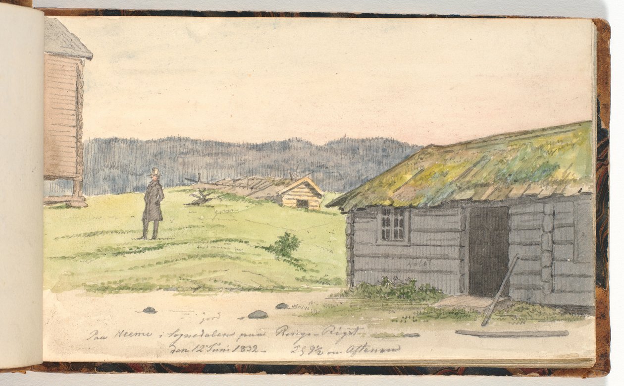 Landskap med gårdar av Martinus Rørbye