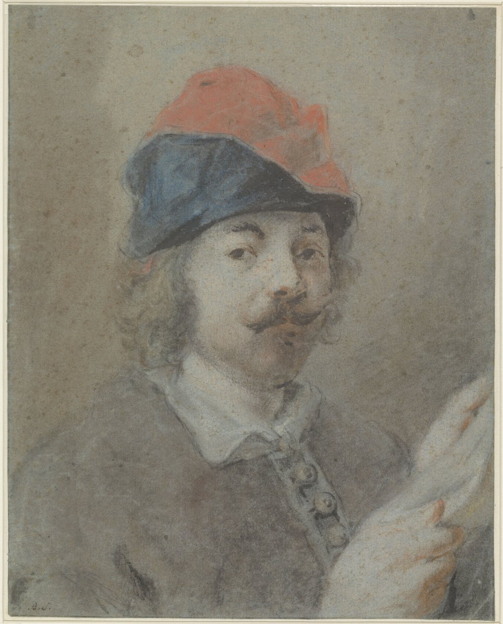 Porträtt av Jacques Jordaens av Martinus Schouman