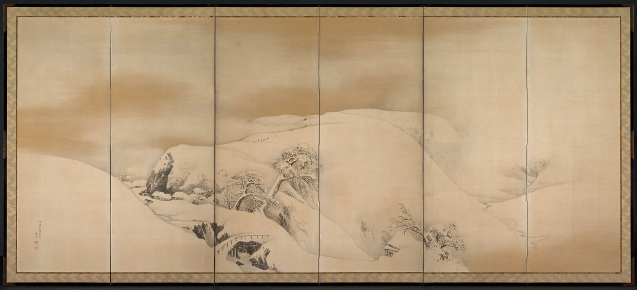 Vinterdagen, 1784. av Maruyama Okyo