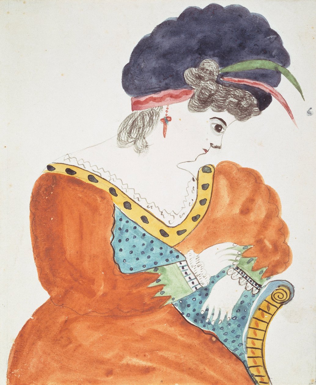 Young Woman Wearing a Turban av Mary Ann Willson