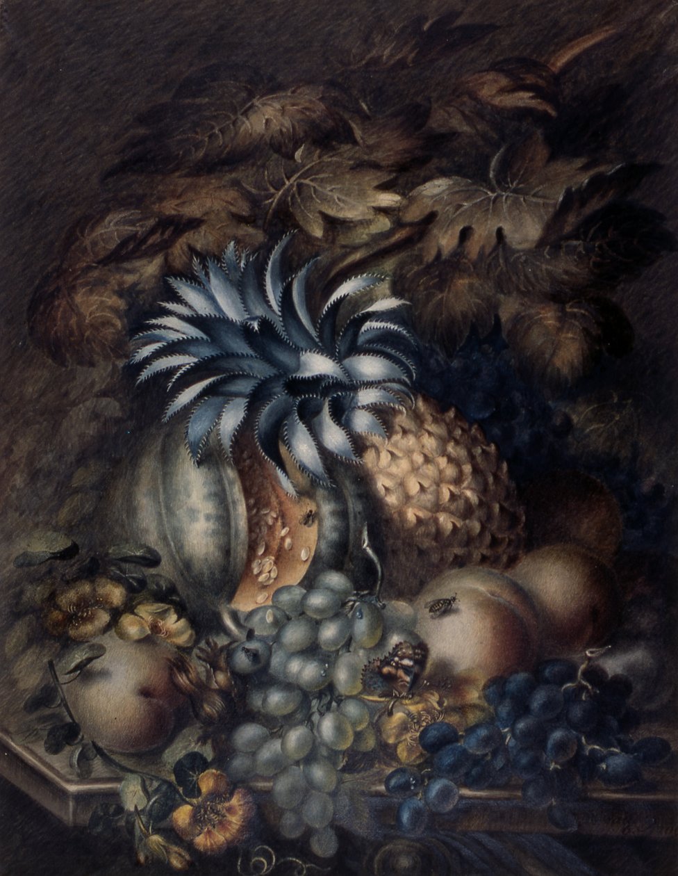 Studie av frukt (pastell) av Mary Bradley