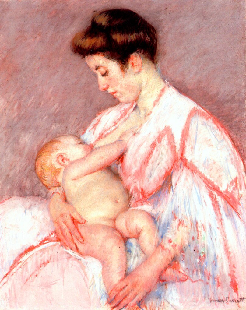 Baby John vårdas av Mary Cassatt