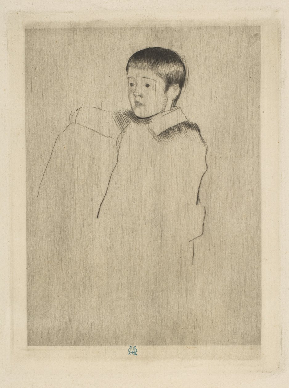 Robert Seated, Facing Left av Mary Cassatt