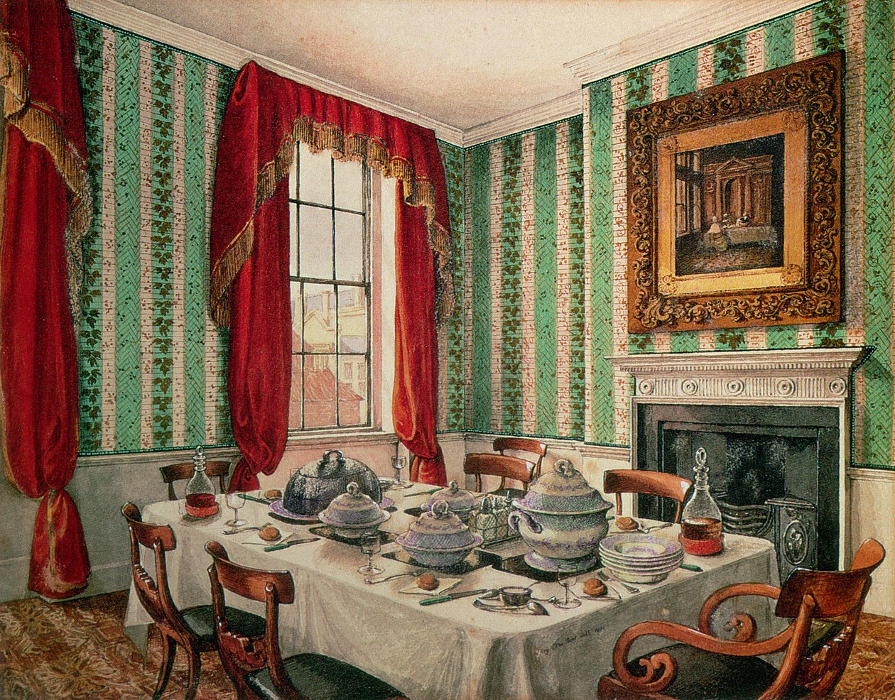 Vår matsal i York, 1838 av Mary Ellen Best